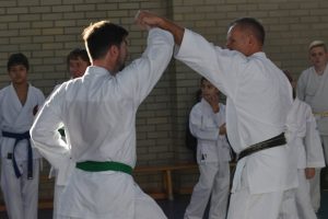 Karatelehrgang mit Alfred Heubeck und Helmut Körber