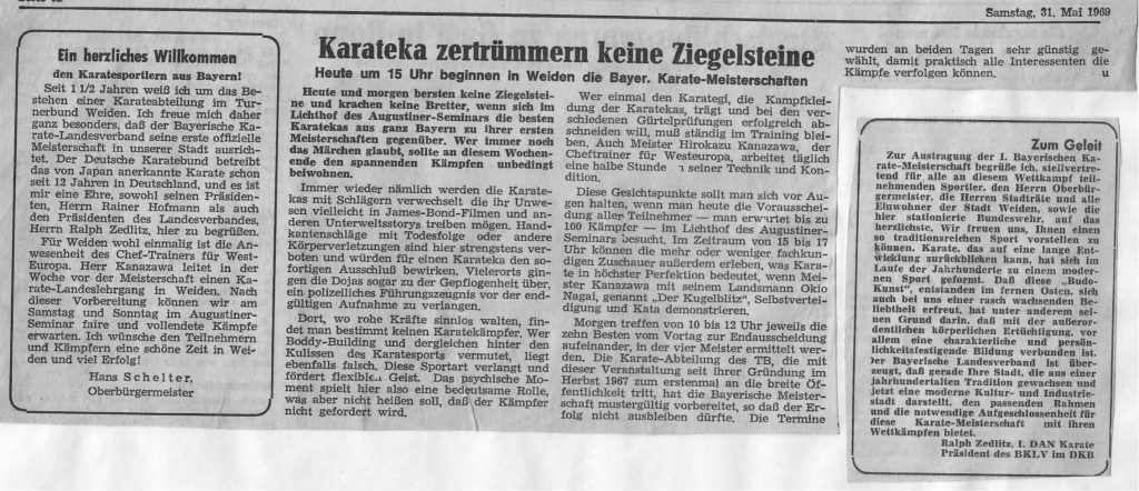 Bayerische Karate Meisterschaft in Weiden